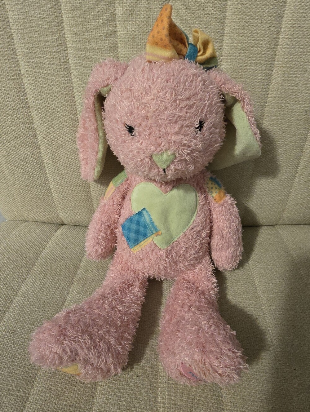 Until We Hug Again Hallmark Talking Pink Bunny Plush